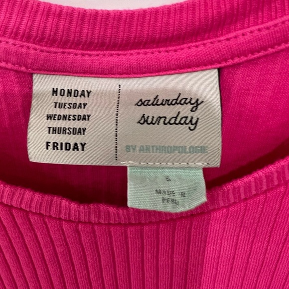 ANTHROPOLOGIE S PINK MIDI DRESS - Picture 5 of 6